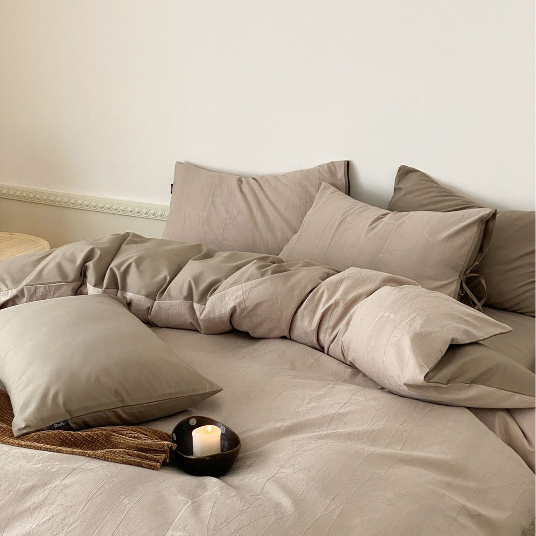 Cotton bedding set, 100s, long staple comb, 4-piece