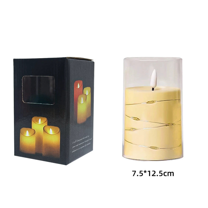 LED Electronic Candle with Remote Control and Flicker Effect