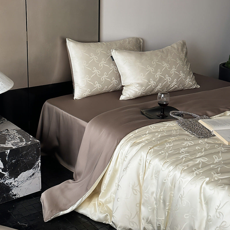Bedding set made of Lyocell, 4-piece, summer