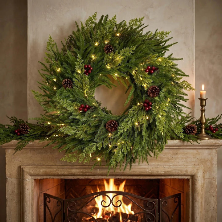 Large Christmas wreath for the door