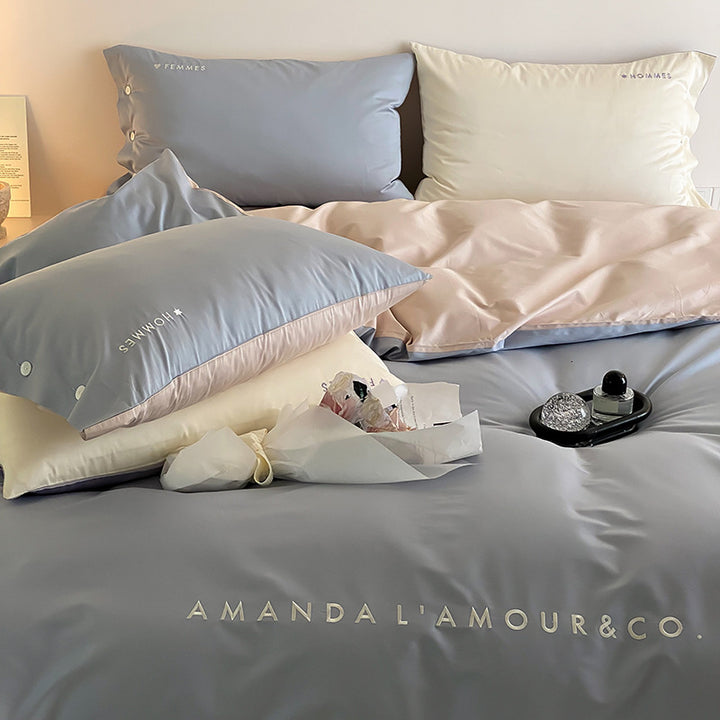 Long Staple Cotton Bedding Set, 4-Piece, Satin