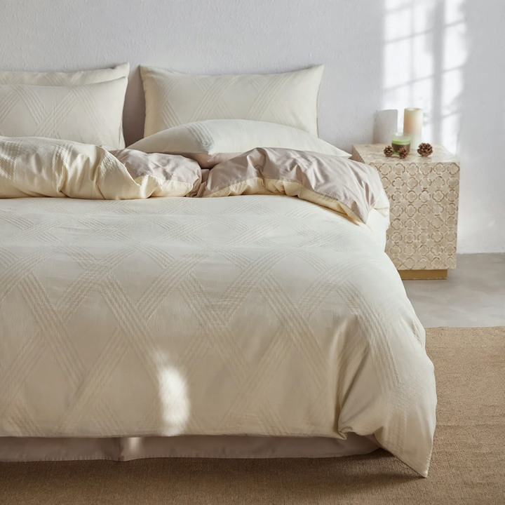 Cotton bedding set, 4-piece, year-round