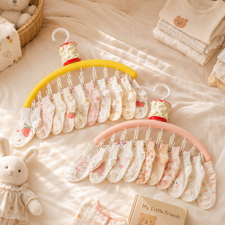 Apple drying rack with clips