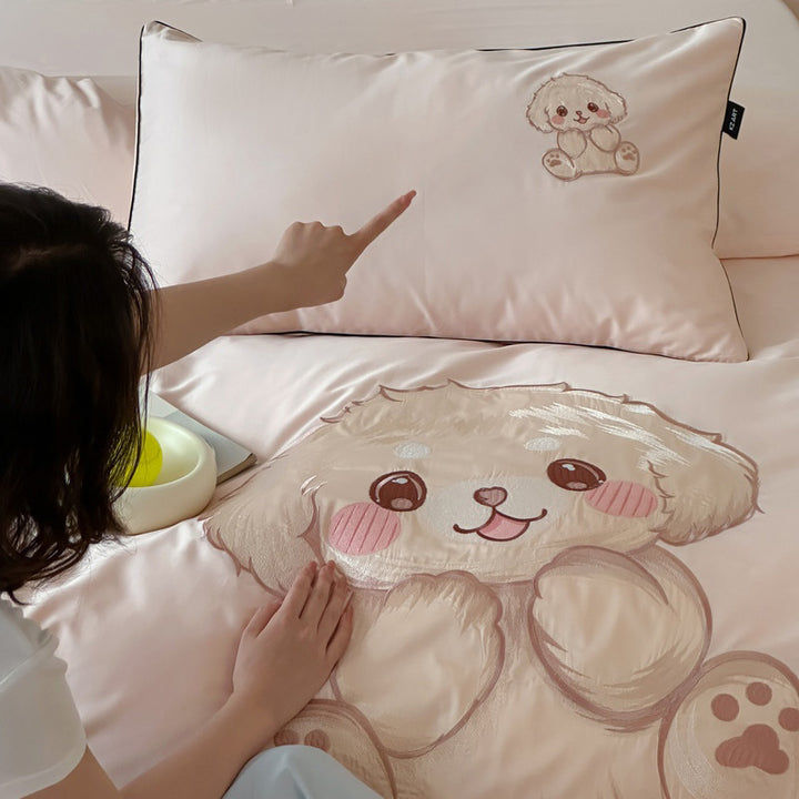 Cotton bedding set, cartoon design, 100s yarn
