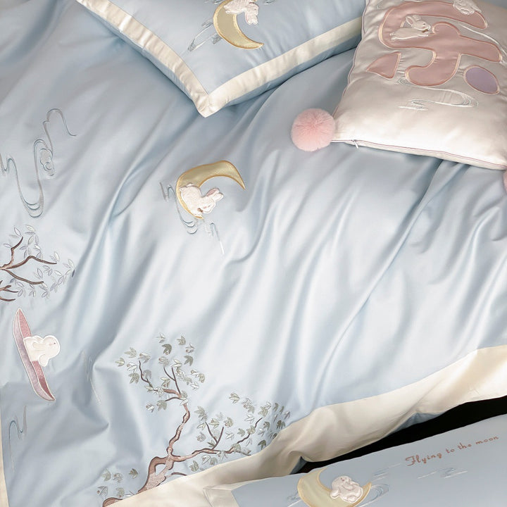 Cotton bedding set for sensitive skin