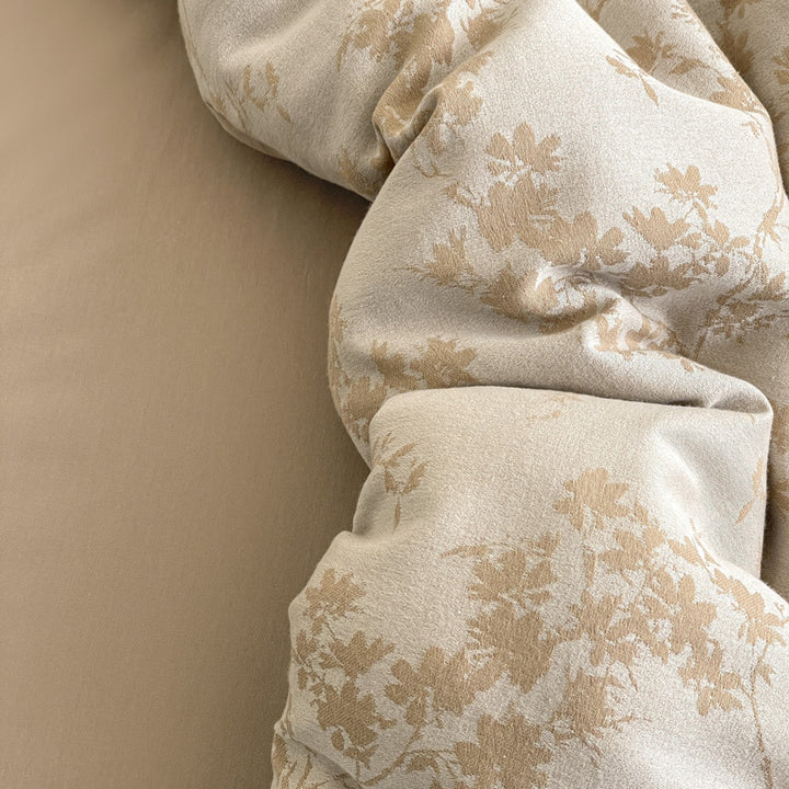 Cotton bedding set, 4-piece, double gauze, floral pattern