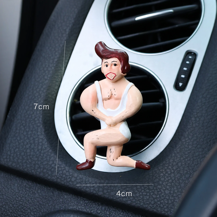 Resin scent clip for car ventilation, sports motifs