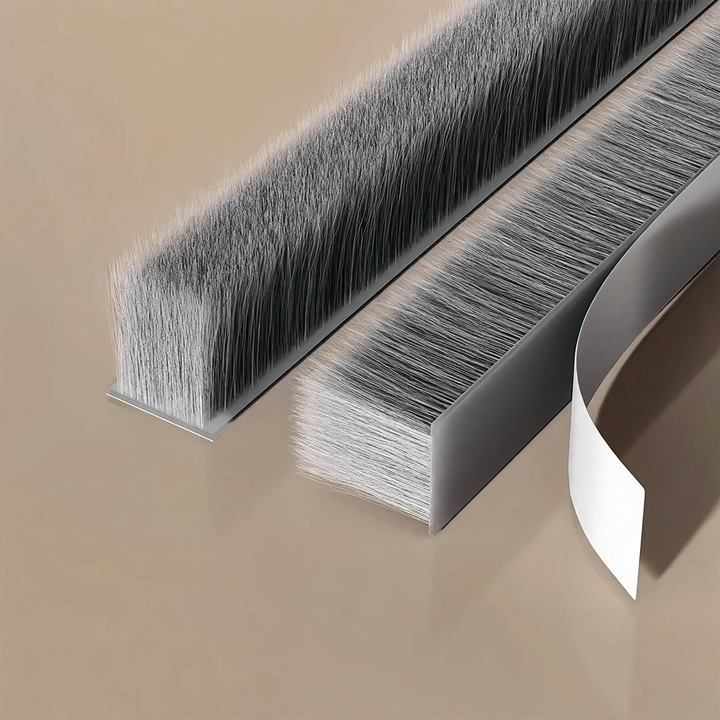 Window and door sealing tape with adhesive backing