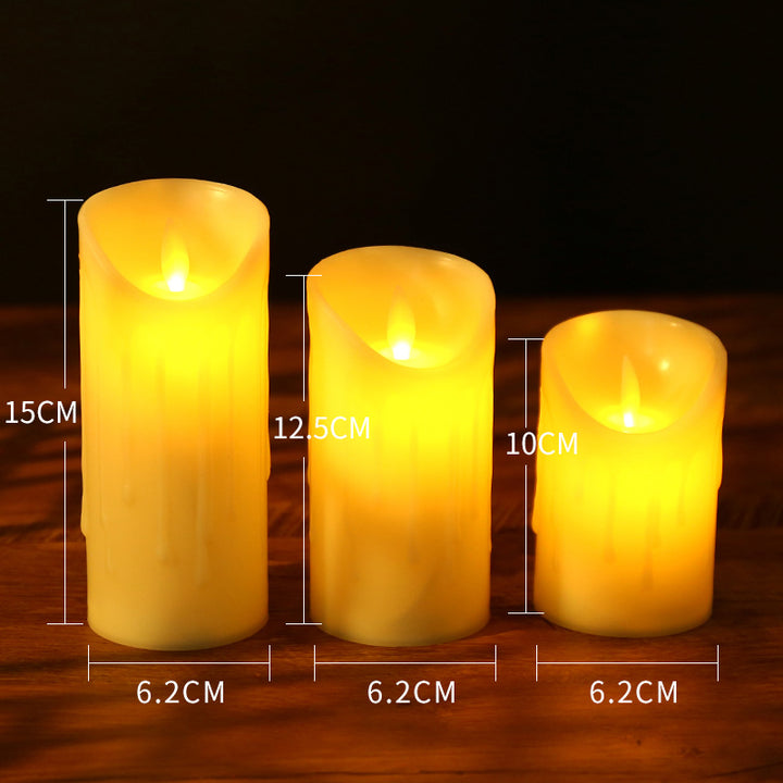 LED Real Wax Look Candles with Flicker Effect