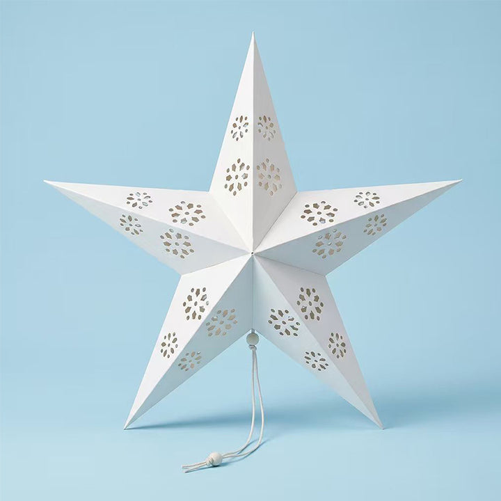 Decorative paper star for hanging