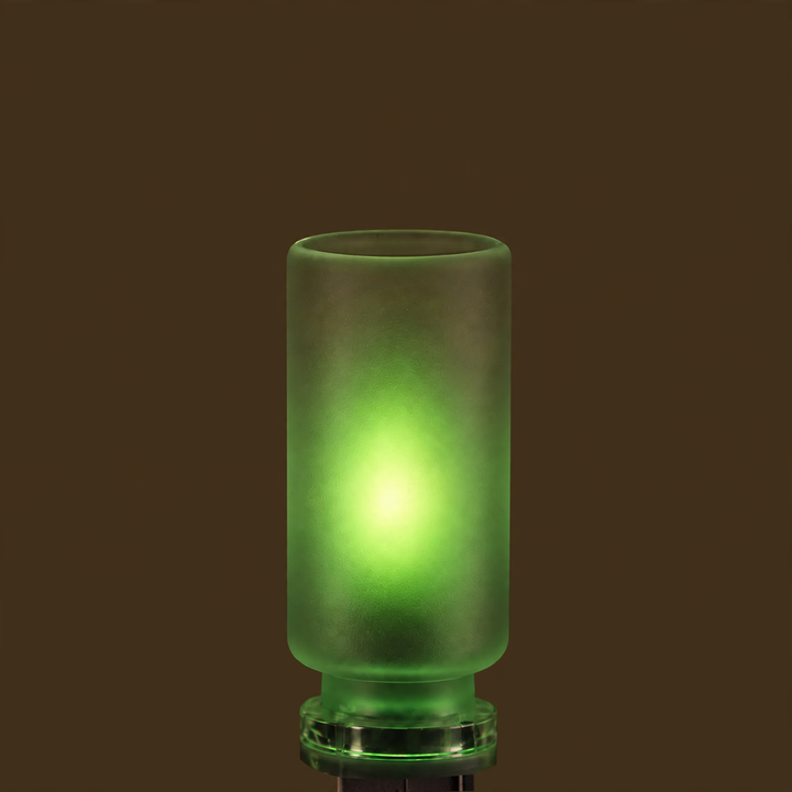 LED flame light, USB connection, glass and ABS