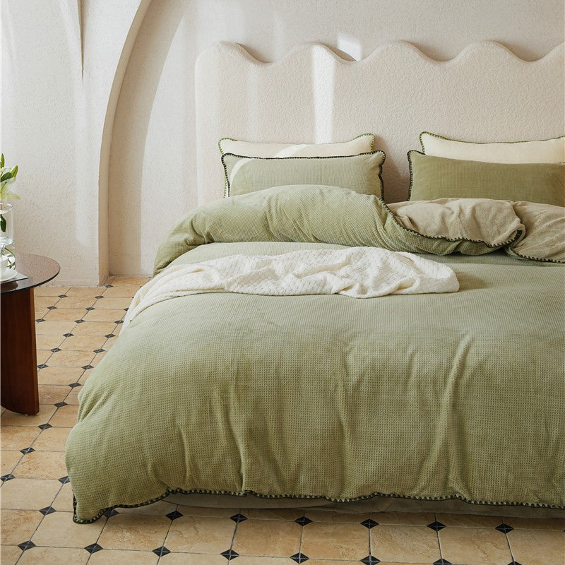 Milk fiber bedding set, 4-piece, winter