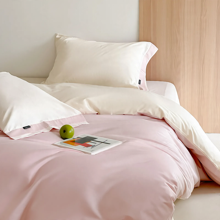 Cotton bedding set 4-piece, satin weave