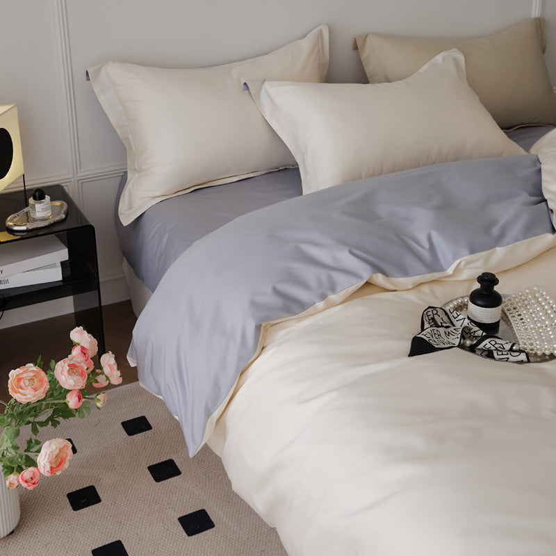 Long-staple cotton bedding, pure colors