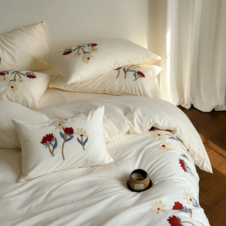 Bedding set, cotton, 4-piece, autumn-winter, fluffy