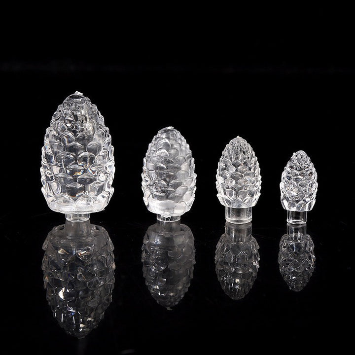 Decorative pine cones for LED string lights