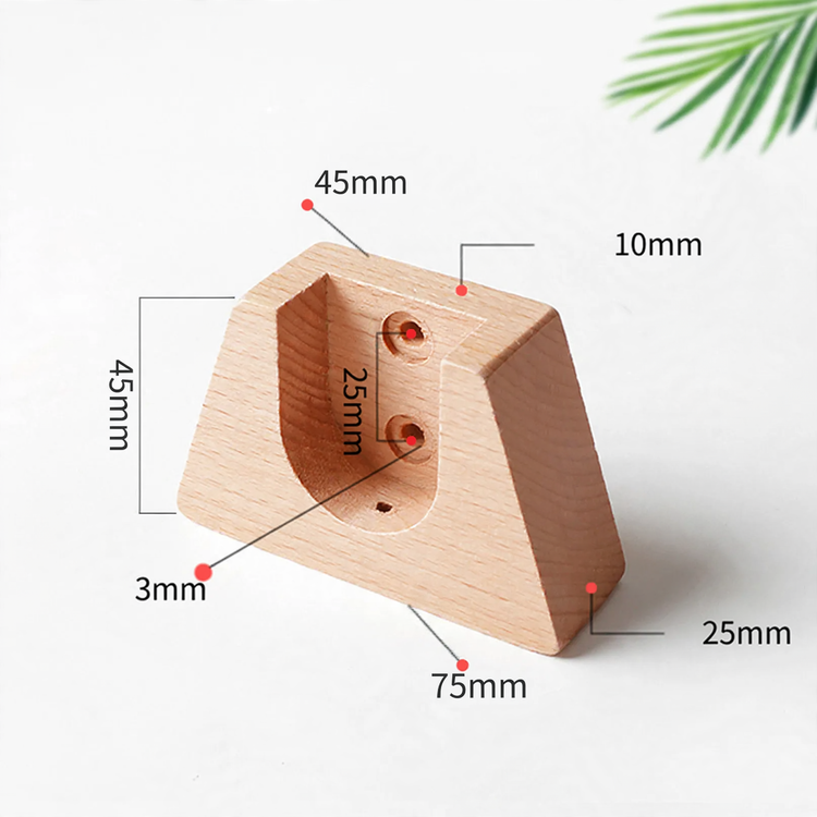 Curtain rod made of beech, 29 mm