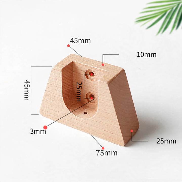 Curtain rod made of beech, 29 mm