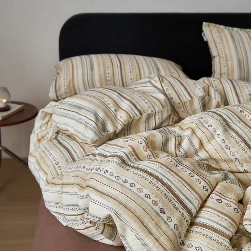 Cotton-linen bedding, 4-piece