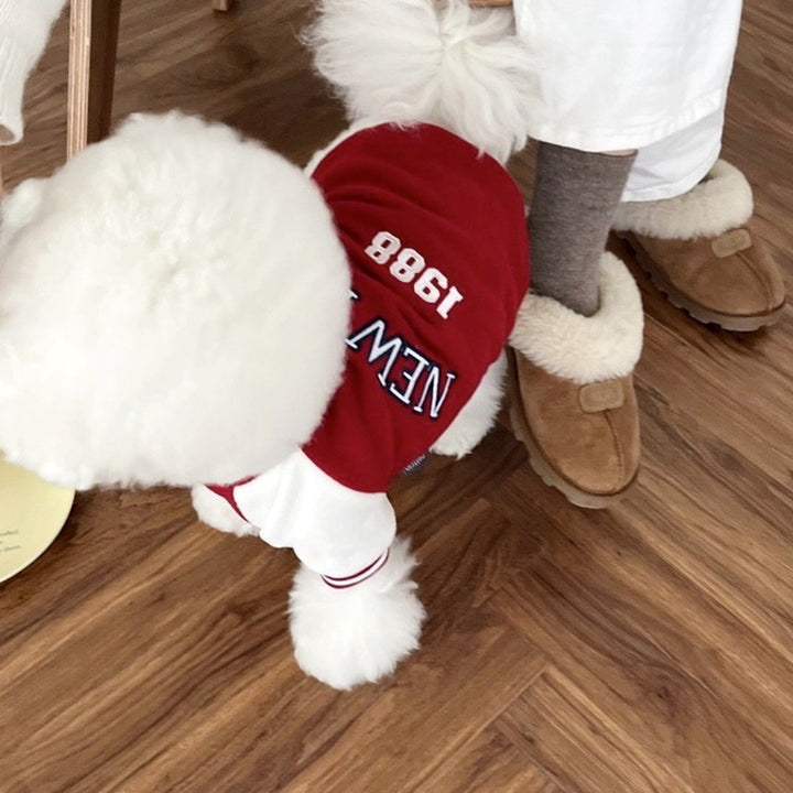 Hooded sweatshirt with cartoon design for dogs and cats
