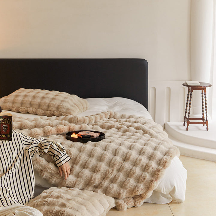 Milk fiber wool blanket, 100×160 cm or 160×200 cm