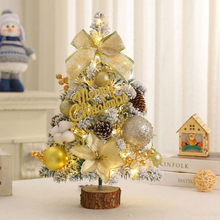 Artificial table Christmas tree with lighting