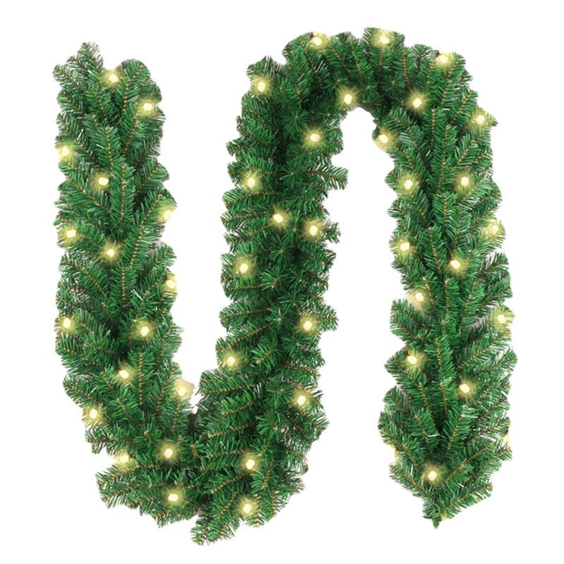 Christmas garland with LED lighting