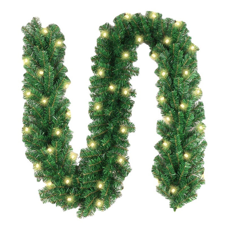 Christmas garland with LED lighting