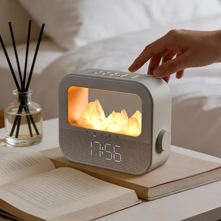 LED sleep aid with 25 sounds and mood light