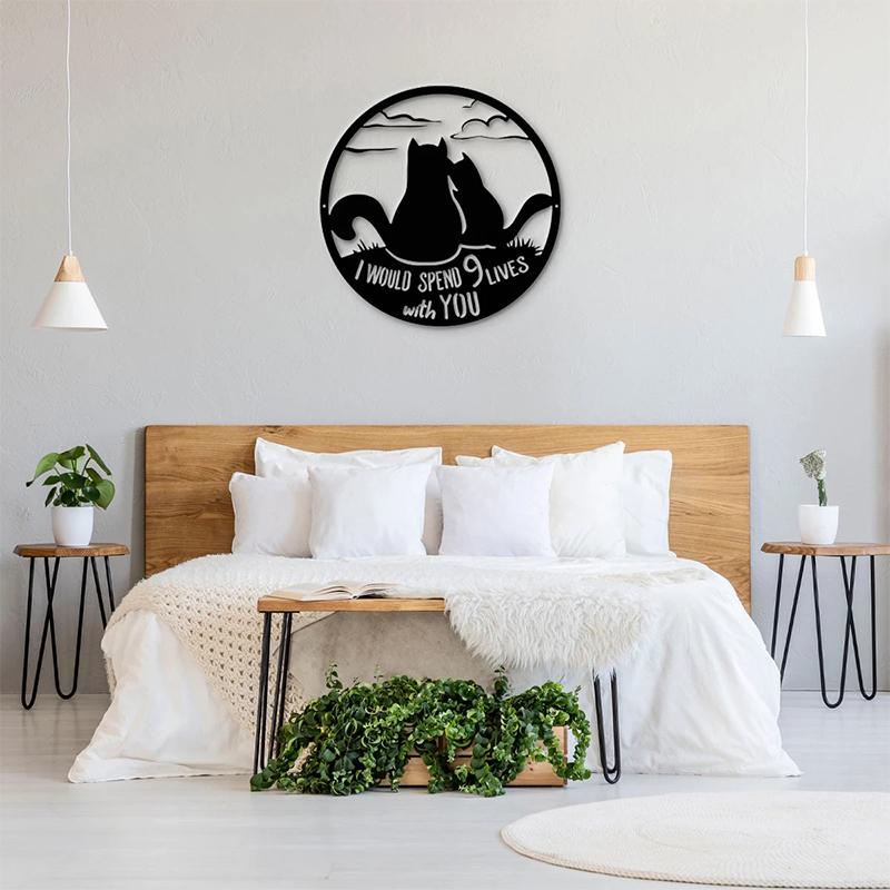 BowLift | Metal Cat Silhouette Decoration Art
