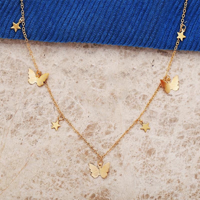 BowLift | Butterfly and Star Pendant Necklace