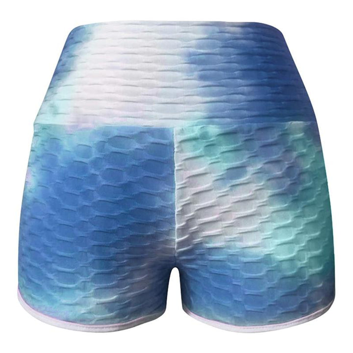 BowLift | Tie-Dye Print High-Waisted Yoga Shorts