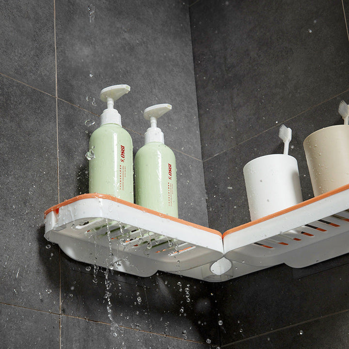 BowLift | Bathroom Corner Punch-Free Rack