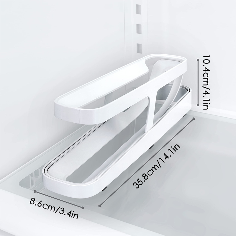 Automatic Rolling Egg Holder with Two Tiers, Holds up to 14 Eggs