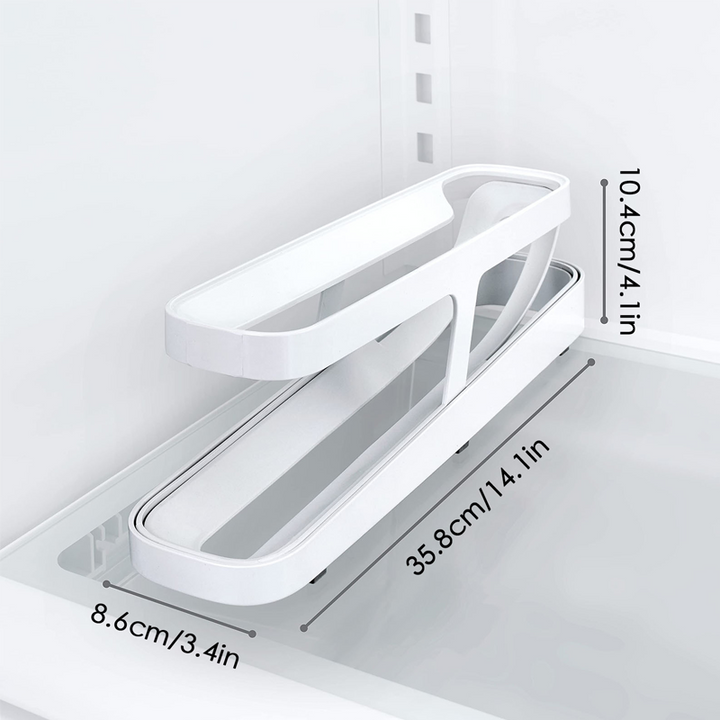 Automatic Rolling Egg Holder with Two Tiers, Holds up to 14 Eggs