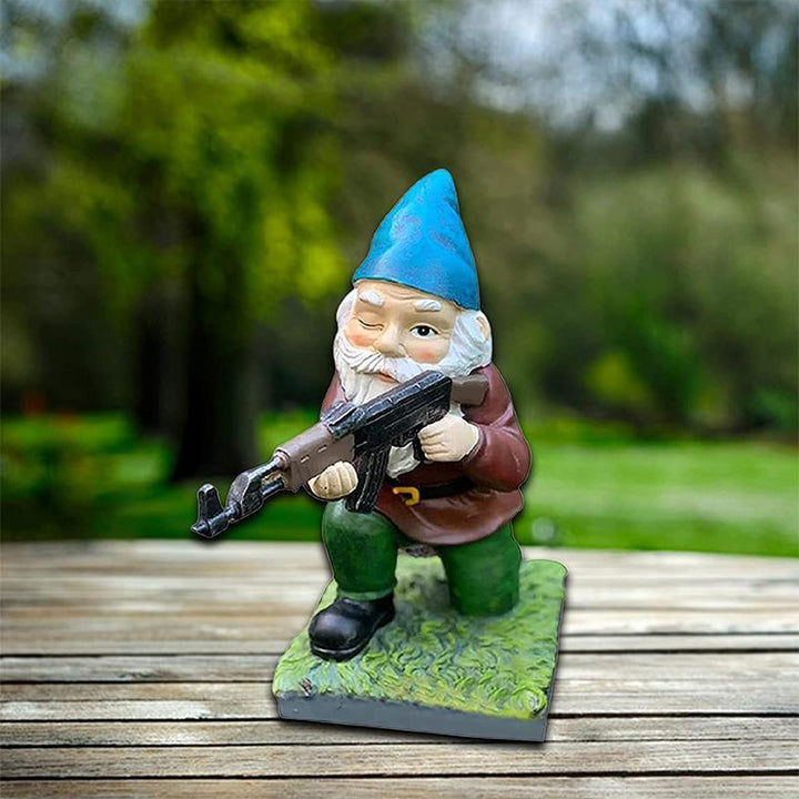 BowLift | Military Garden Gnome with Camouflage Uniform