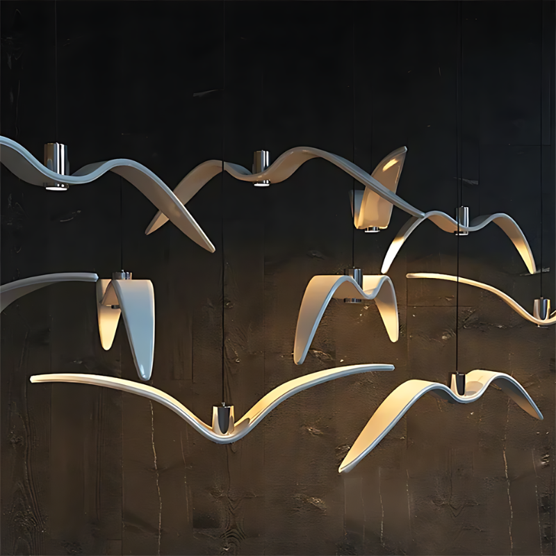 BowLift | Wing-shaped Modern LED Pendant Lamp