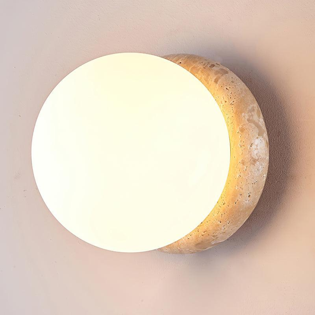 BowLift | Travertine Waterproof Outdoor Wall Lamp