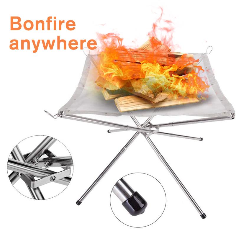 BowLift | Outdoor foldable fire pit rack