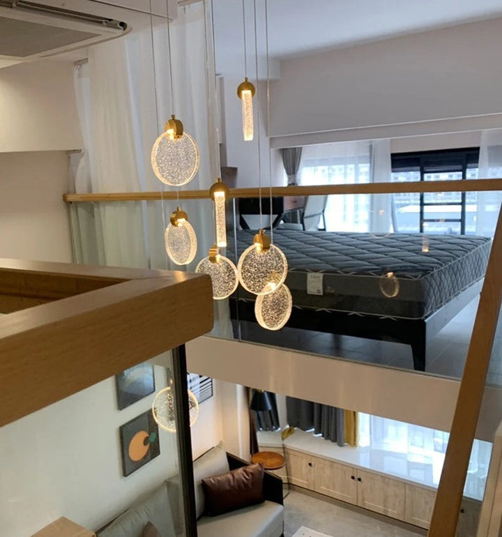RayonsD’Or – Glass Ceiling Lamp for Elegant Atmosphere Bowlift