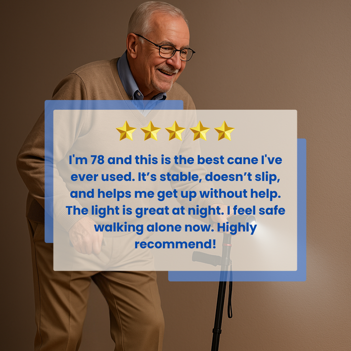 BowLift | Walking Cane | Ergonomic, Lightweight Design for Seniors & Mobility Support
