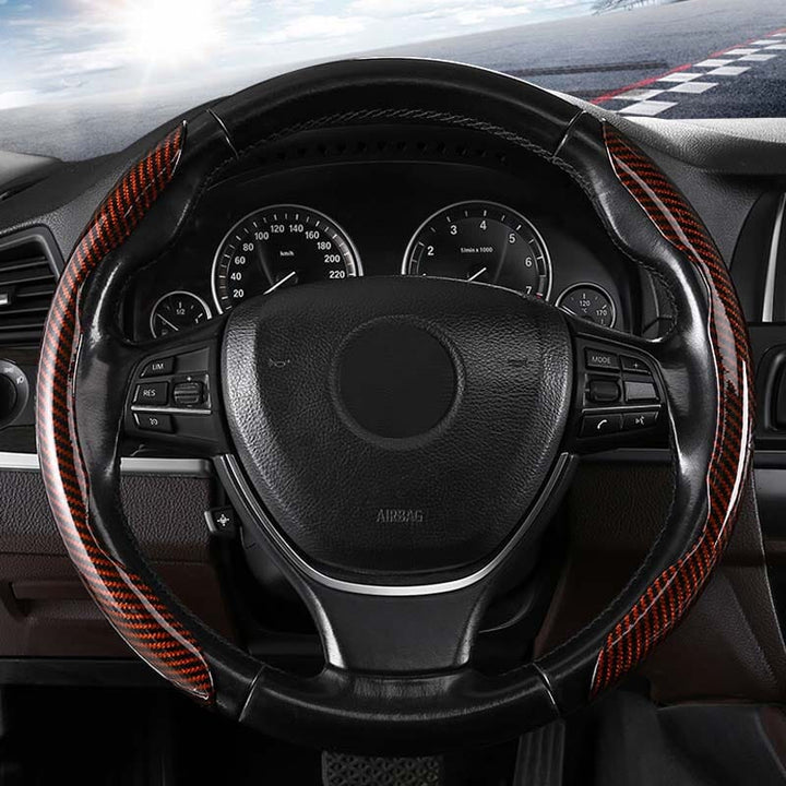 BowLift | Universal Laser Carbon Fiber Pattern Steering Wheel Cover