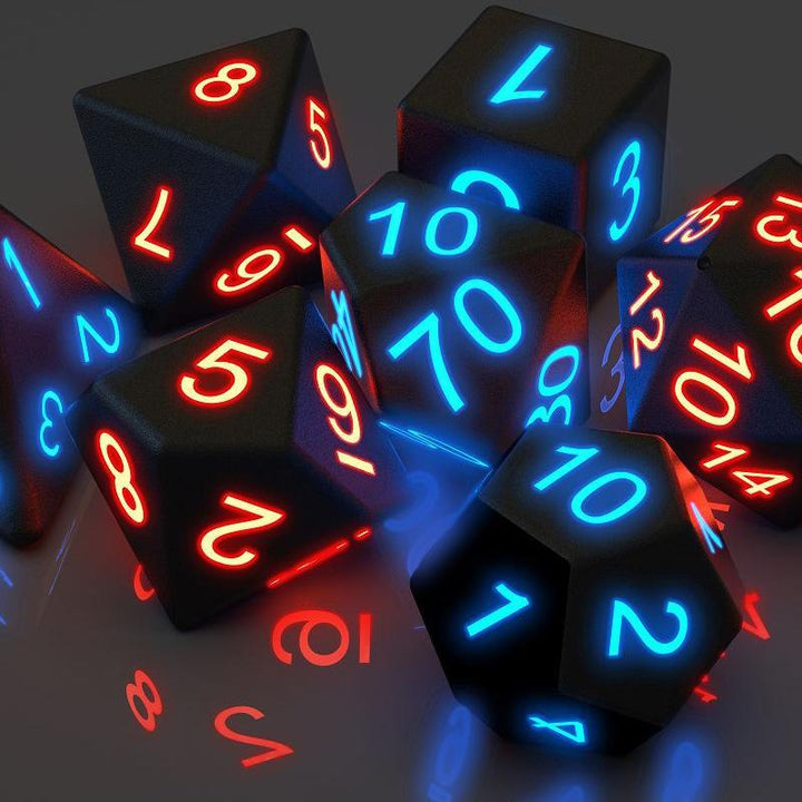 BowLift | Polyhedral Glowing Dice Set (7 pcs)