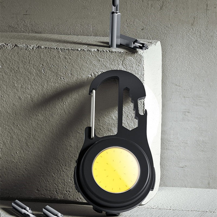 BowLift | Portable Rechargeable Multifunction Light on Keyring, with Screwdriver, Window Breaker, Bottle Opener