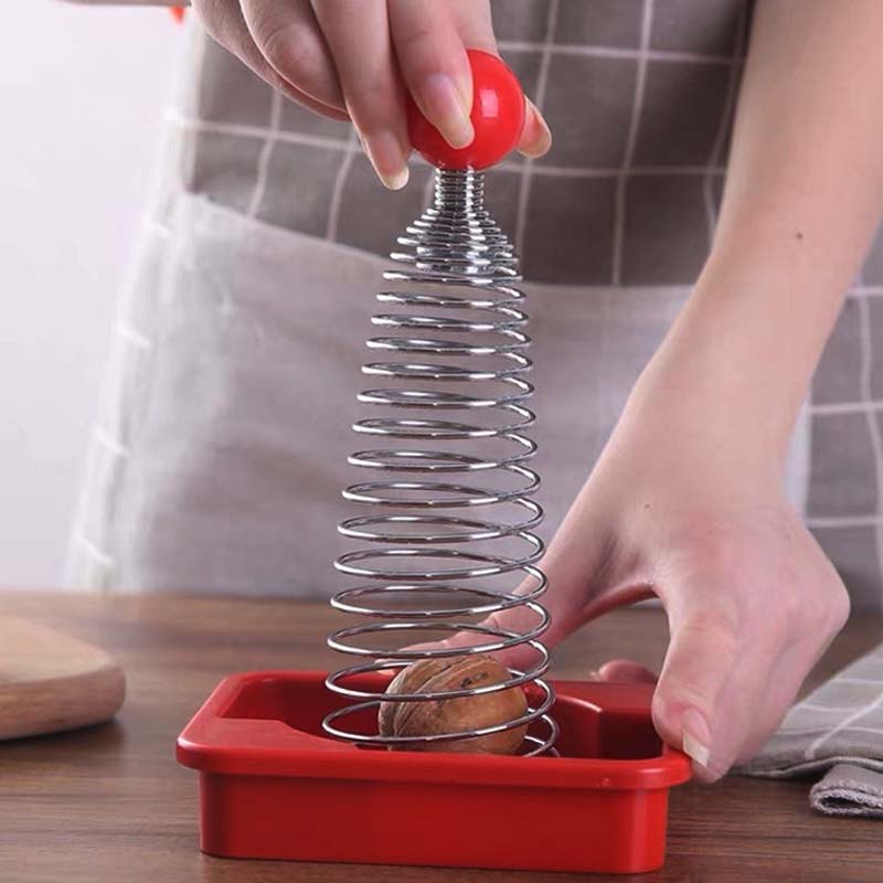 BowLift | Stainless Steel Spring Walnut Opener