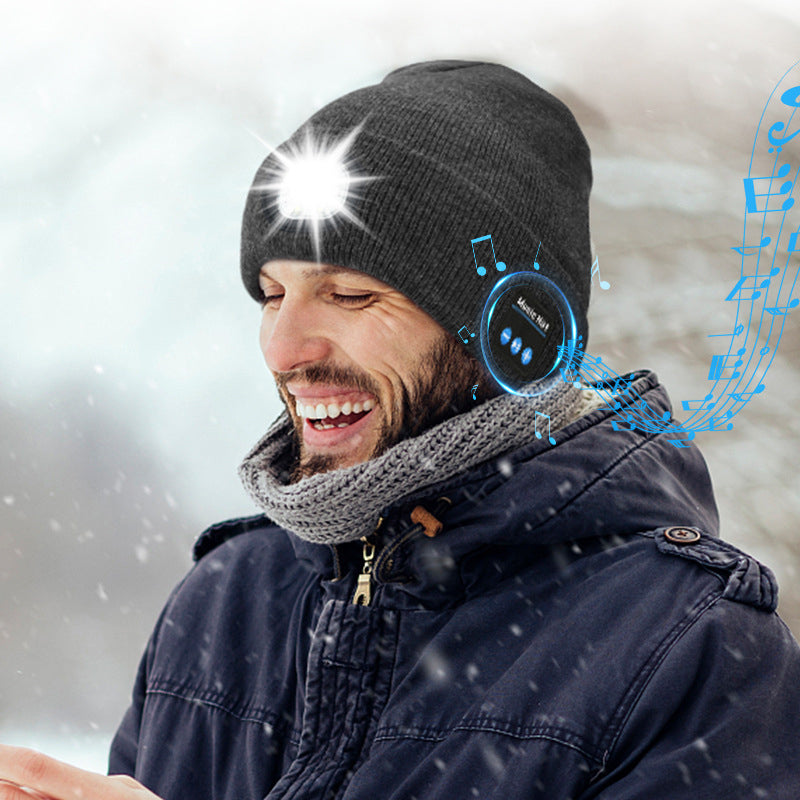 BowLift | Bluetooth Beanie with LED Light & Removable Speakers