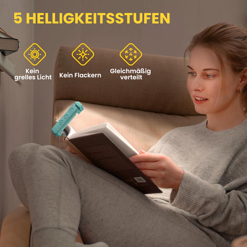 BowLift | Portable LED reading light to clip on