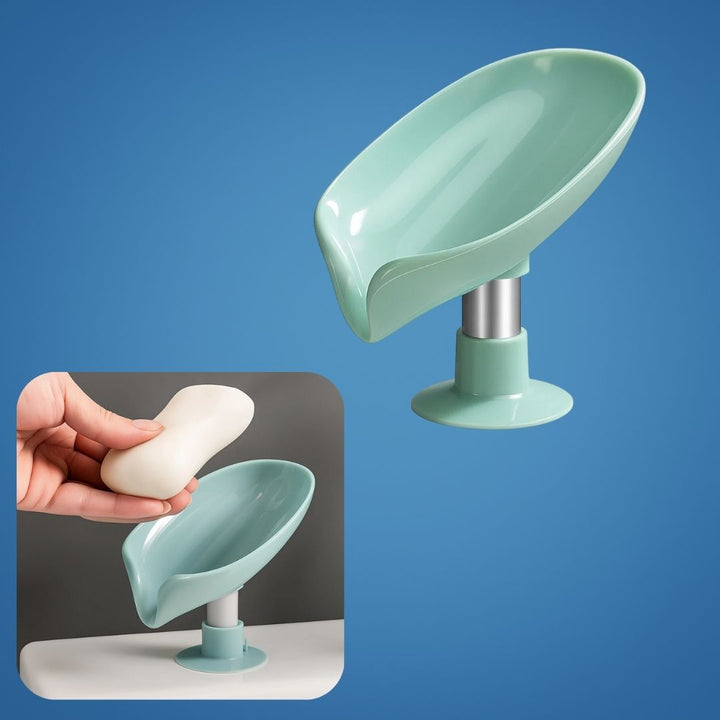 Draining Soap Holder – Keep Soap Dry – Strong Suction Cup – No Drill Mount – Hygienic Bathroom & Shower Storage Solution Bowlift