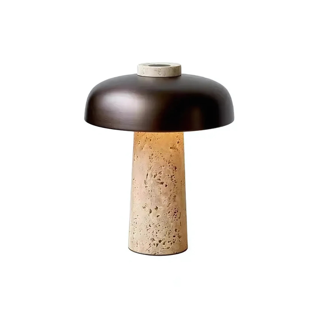 BowLift | Luxury Travertine LED Table Lamp
