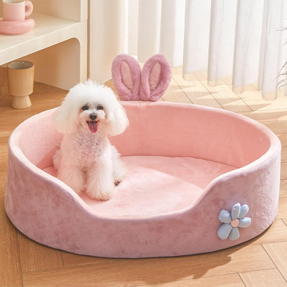 PlushDream • Velvet Dog Bed